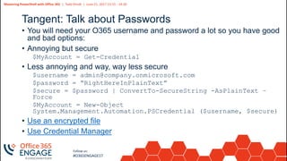 O365Engage17 - Mastering power shell with office 365 | PPT