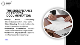 Mastering Process Documentation: Streamline, Standardize, and Scale | PPTX