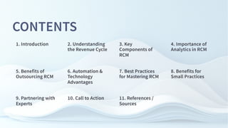 Net Revenue Management Key Components Mastering Revenue Cycle Management Basics | PDF