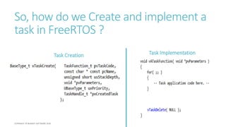 Freertos Debug Api PART-1 : Mastering RTOS FreeRTOS and STM32Fx with Debugging | PPTX