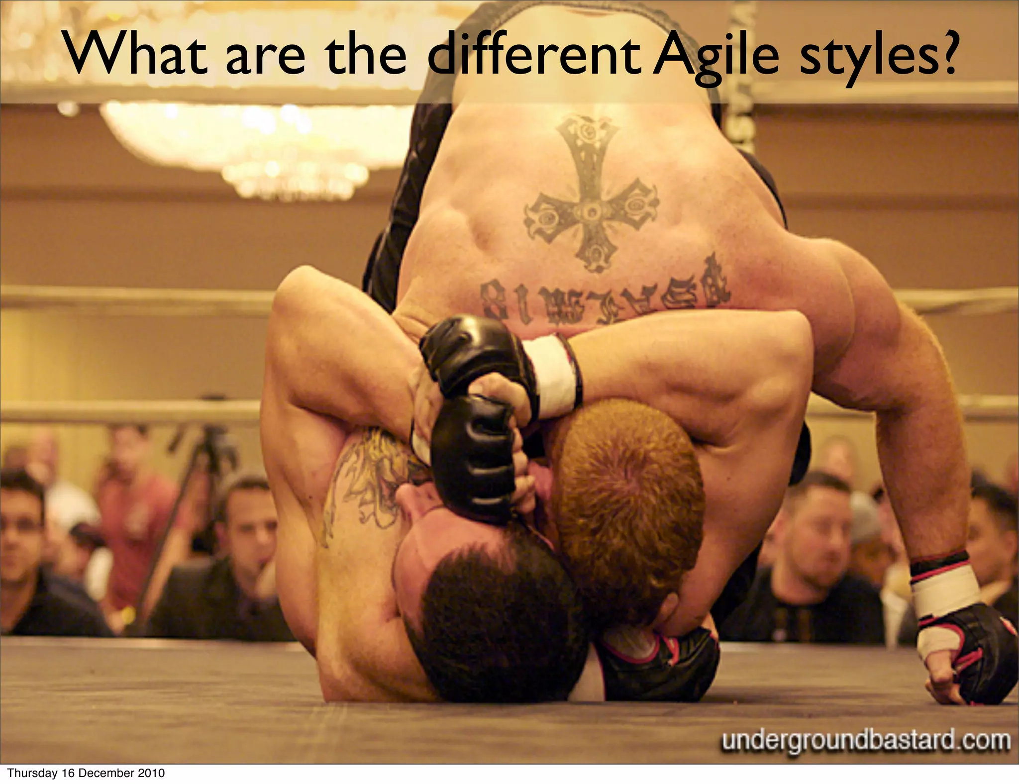 What are the different Agile styles?




Thursday 16 December 2010
 