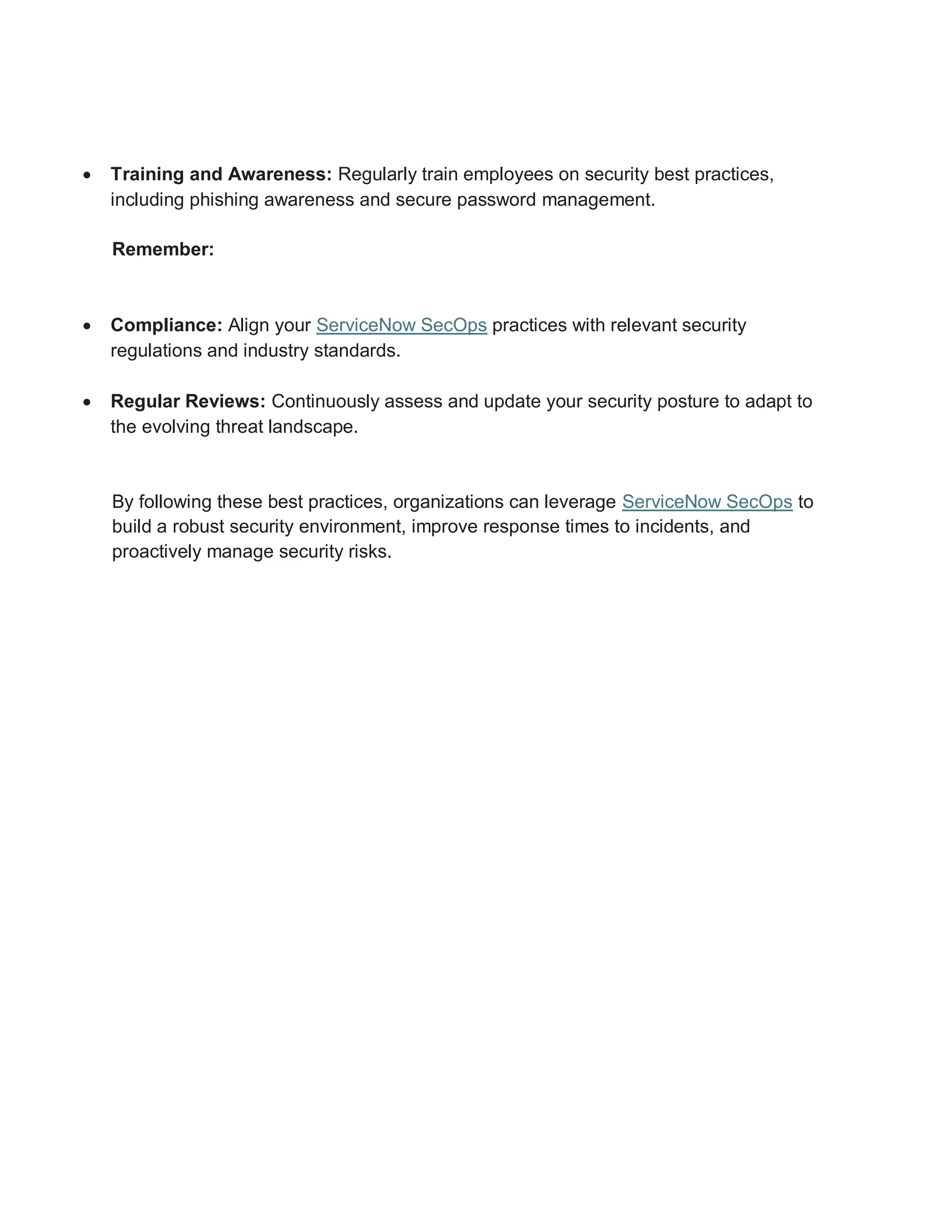 Mastering Security: Best Practices for ServiceNow SecOps | PDF ...
