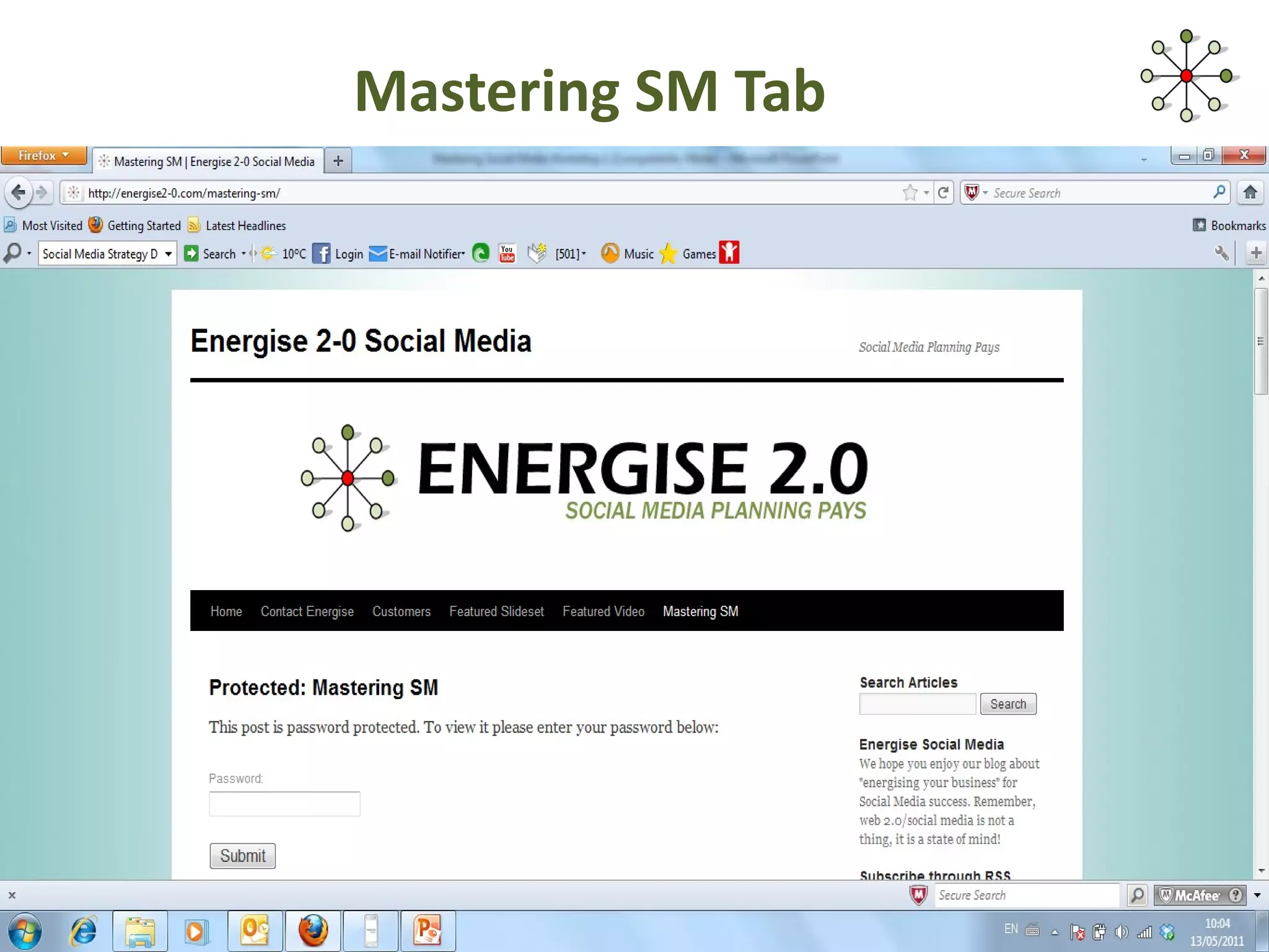 Mastering SM Tab 