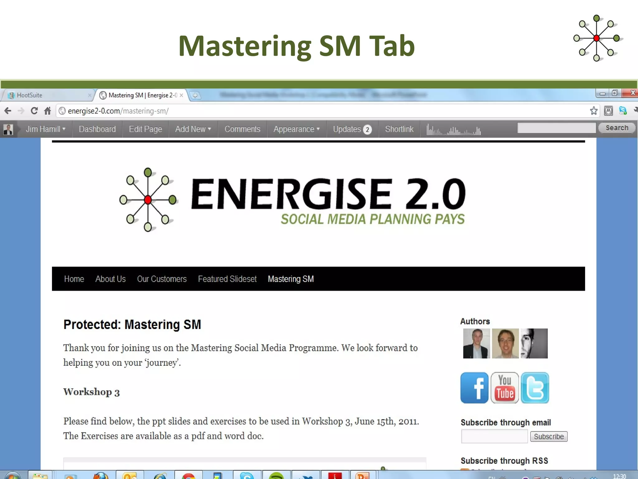 Mastering SM Tab 