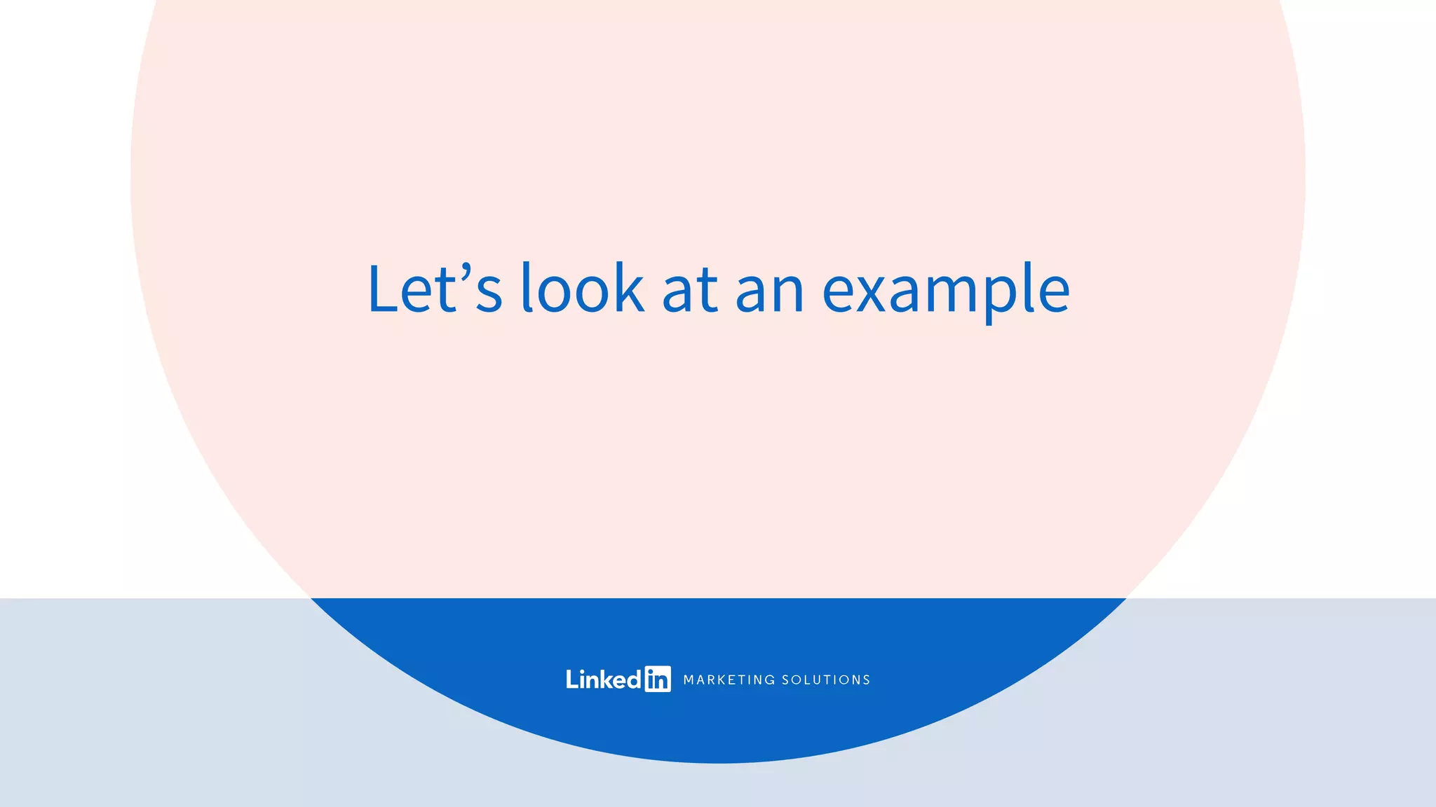 Let’s look at an example
 