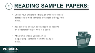 Cancer biology Scientific Research Proposal Writing Support- Pubrica.com