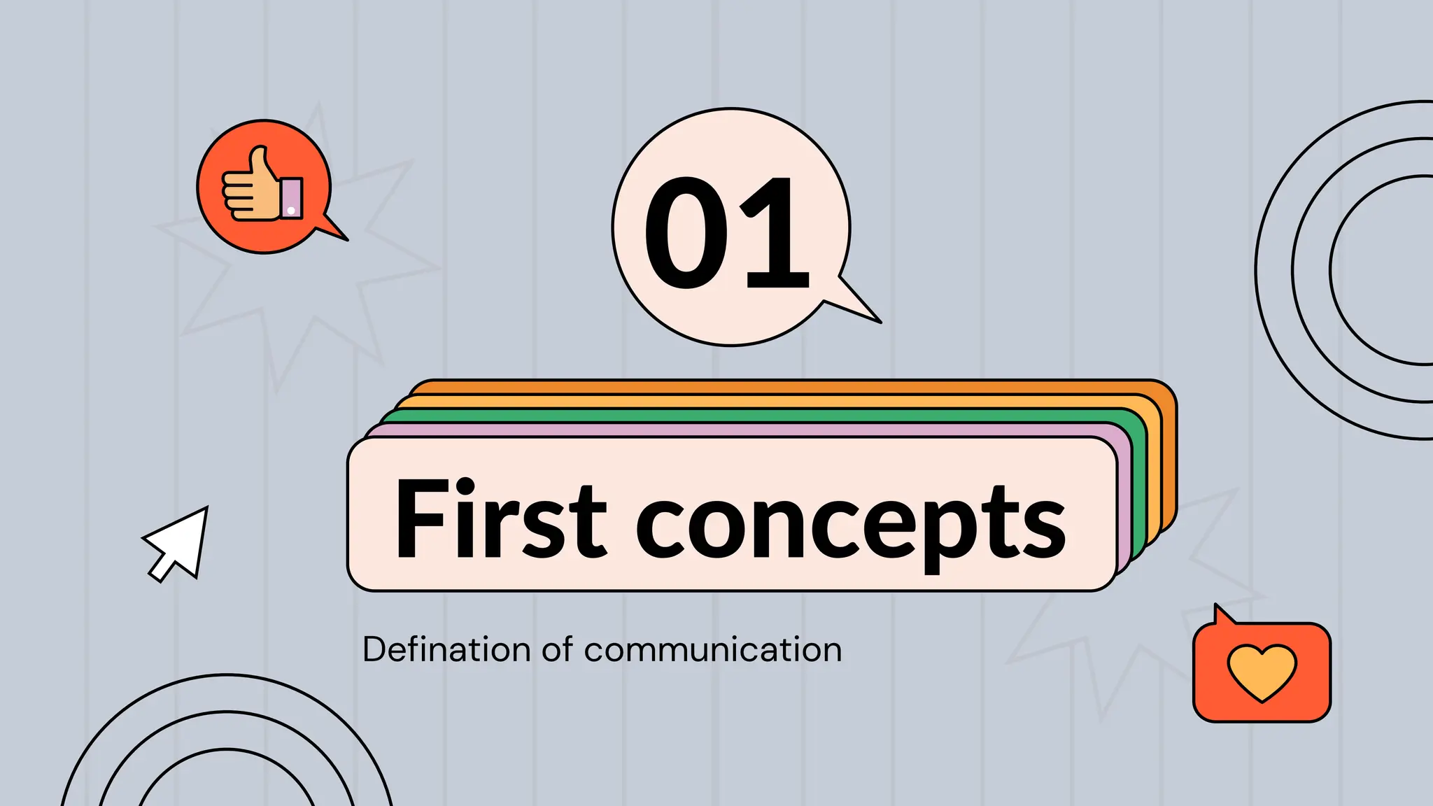 First concepts
01
Defination of communication
 