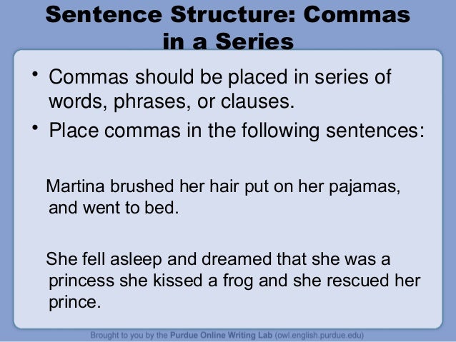 Mastering the comma
