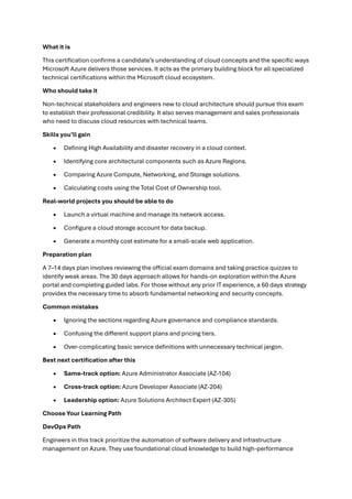 Mastering Microsoft Azure Fundamentals AZ-900 for Cloud Careers | PDF