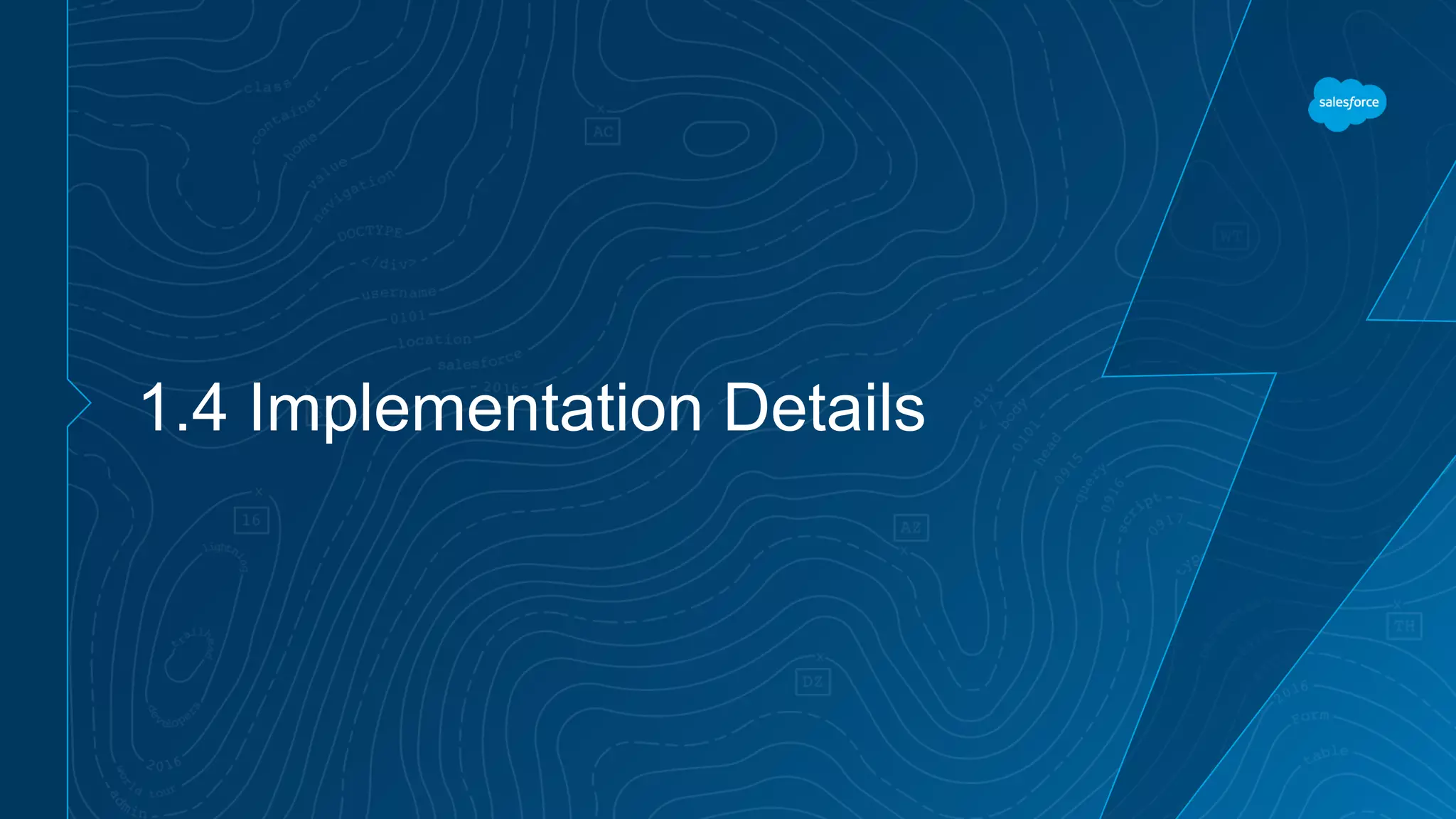 1.4 Implementation Details
 