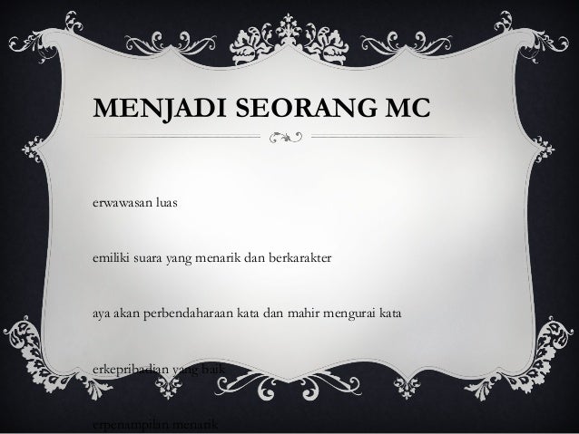 Mastering The Master Of Ceremony