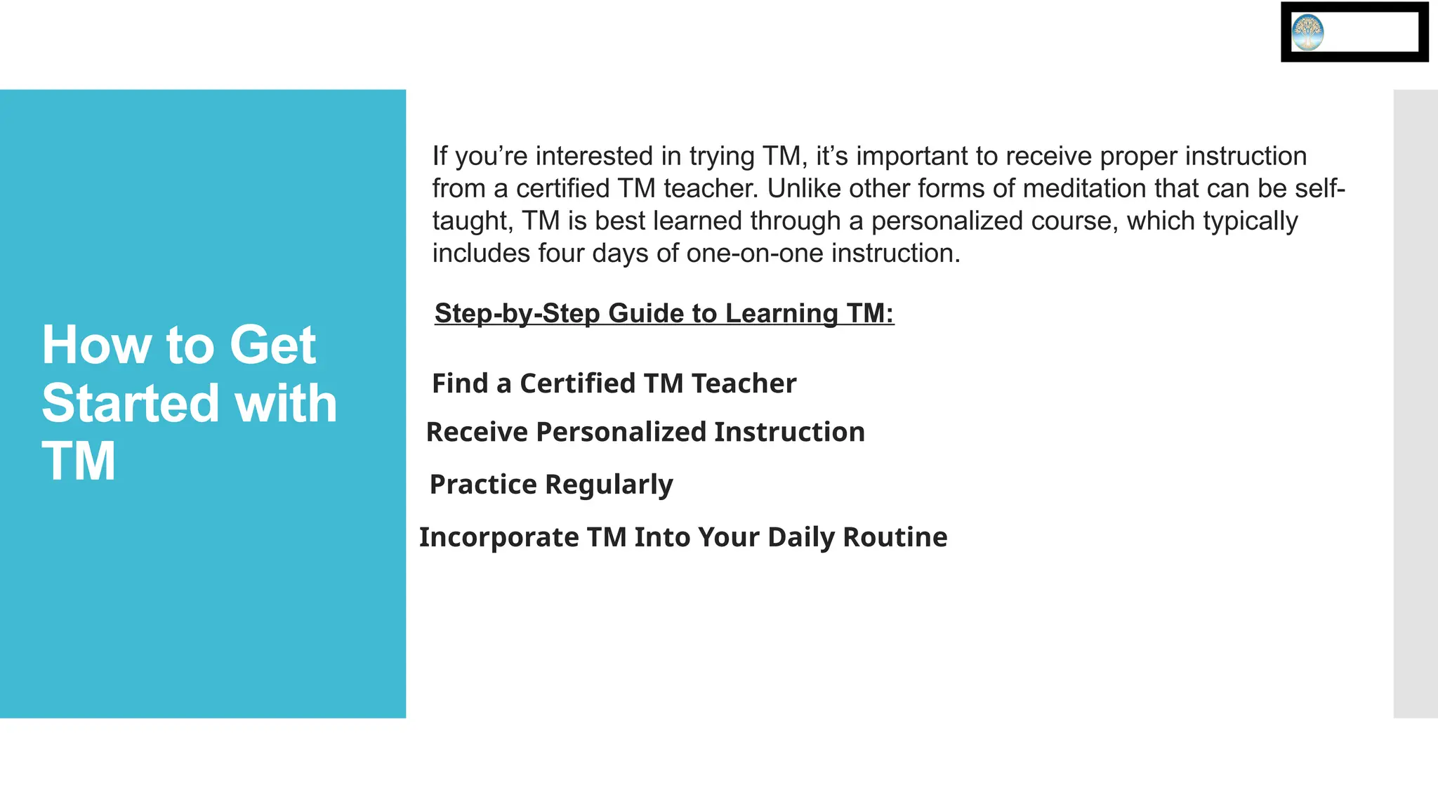 Mastering The Tm Technique A Comprehensive Guide Ppt