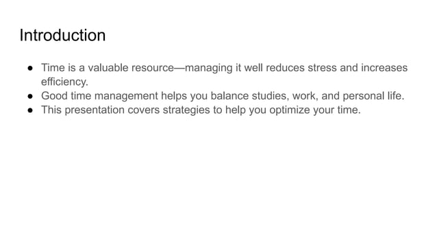 Mastering Time Management Power Point Presentation Pptx