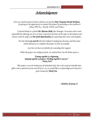 Talent management software’sWhich help to systematically record all the data about the employee performance, pre-determined targets and the results achieved, compensation, succession planning and other related HR systems? The various forms can be filled online and can be submitted to the HR.<br />The information is systematically stored in metrics where the current employee performance can be compared with the targets and the standards. These systems also help to analyze the training needs of the employees, systematically monitor their progress and their review and feedback and the improvement in the performances. Such software systems are provided by IT companies which they help to implement and integrate in the processes of the organizations. The organizations today have the choice of buying a ready to use licensed software package or can get a customized software system prepared according to its own needs and requirements.<br />To complete the Performance appraisal subjectively and fairly, it is advised to consult the previous supervisor or manager. If this is not possible, consult the supervisor’s superior to get his views and inputs.<br />Human Resource Information System (HRIS)<br />Human Resource Management Information System (MIS) is concerned with all of the activities related to employees and potential employees of the organization.<br />Typically, the better The Human Resource Information Systems (HRIS) increasingly higher administrative control of such systems. Currently Human Resource Management Systems encompass:<br />Payroll<br />Work Time<br />Benefits Administration<br />HR management Information system<br />Recruiting<br />Training/Learning Management System<br />Performance Record<br />Employee Self-Service<br />An effective HRIS provides information on just about anything the company needs to track and analyze about employees, former employees, and applicants. Your company will need to select a Human Resources Information System and customize it to meet your needs.<br />With an appropriate HRIS, Human Resources staff enables employees to do their own benefits updates and address changes, thus freeing HR staff for more strategic functions. Additionally, data necessary for employee management, knowledge development, career growth and development, and equal treatment is facilitated. Finally, managers can access the information they need to legally, ethically, and effectively support the success of their reporting employees.<br />After understanding most of the functions of HRMIS We are focusing on Performance appraisal. Before we move no to the technical aspects of Performance Appraisal we will understand what Performance appraisal is?<br />Performance Appraisal<br />The employee performance appraisal helps to identify, evaluate, and develop an individual's performance. It is a motivation tool that encourages employees to have high performance levels.<br />Validations of hiring practices - are the right people in the right positions?