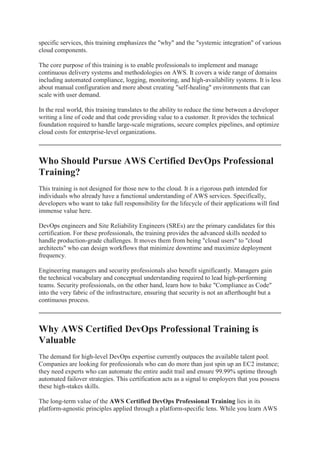 Mastering Your Career with AWS Certified DevOps Professional Training.pdf