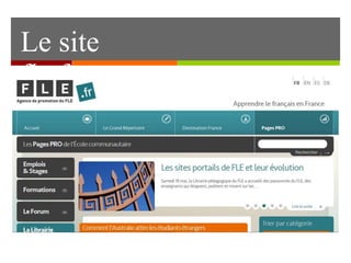 Le site
fle.fr
 