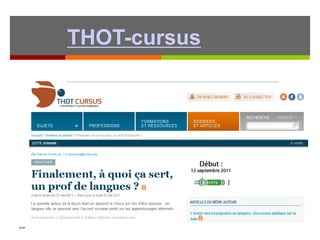 ,,, Martine Dubreucq. CUEF
THOT-cursus
 