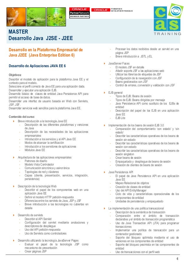 Master Oficicial Java J2se J2ee Fabricante Oracle