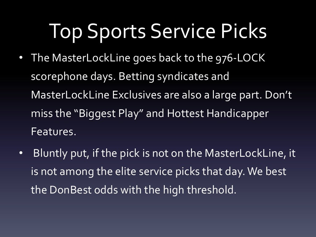 Highest Ranked Sports Service Picks Daily