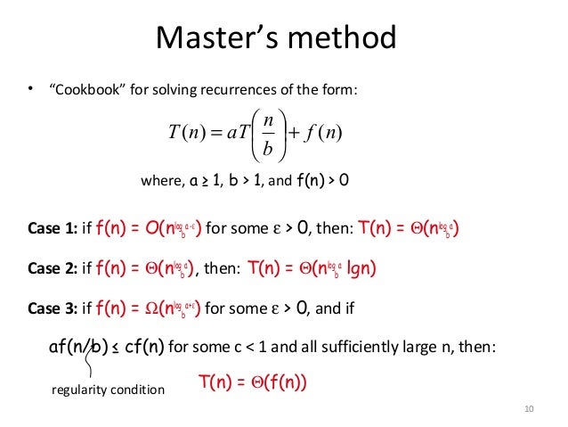Master method