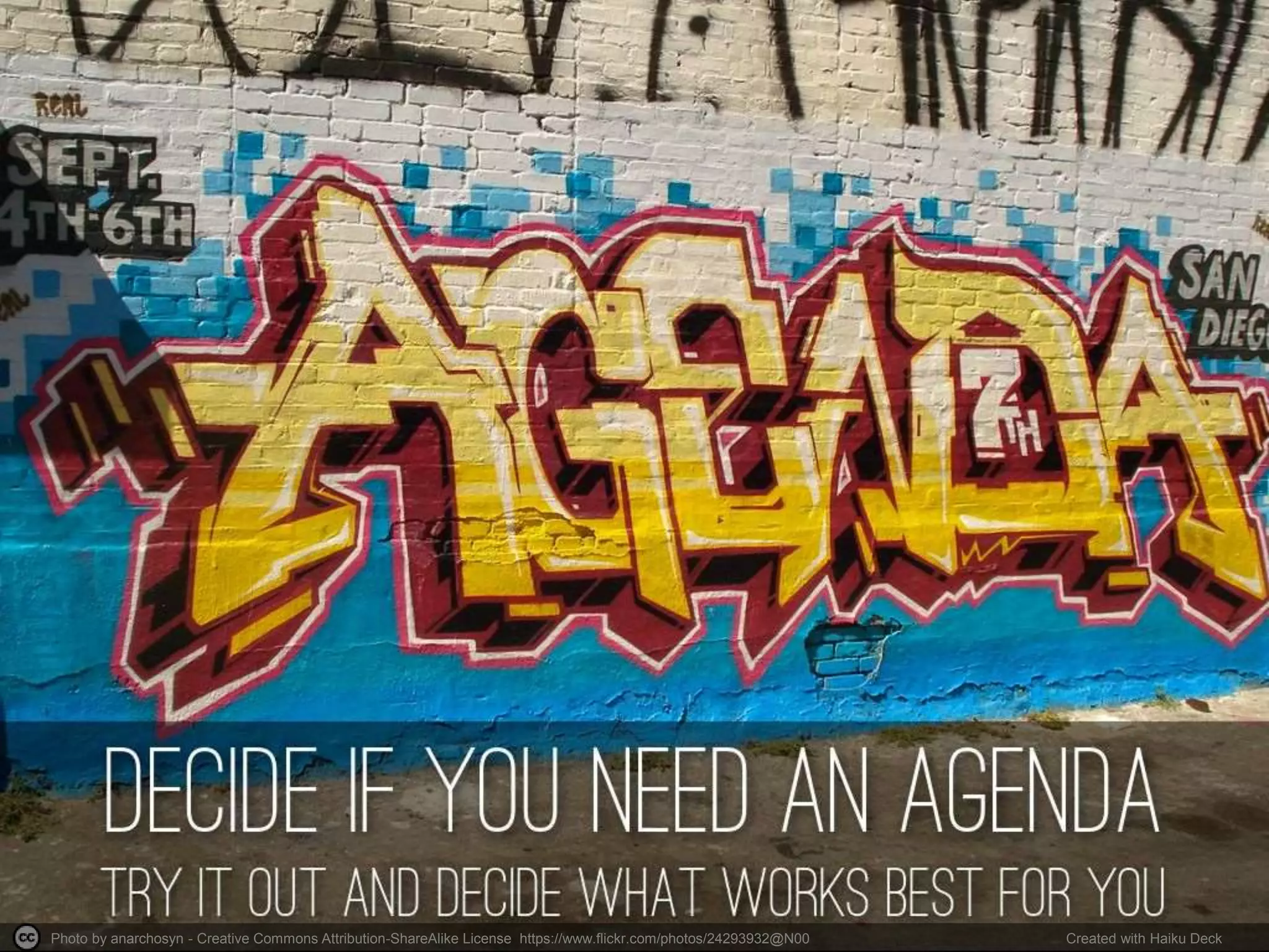 Photo by anarchosyn - Creative Commons Attribution-ShareAlike License https://www.flickr.com/photos/24293932@N00 Created with Haiku Deck
 