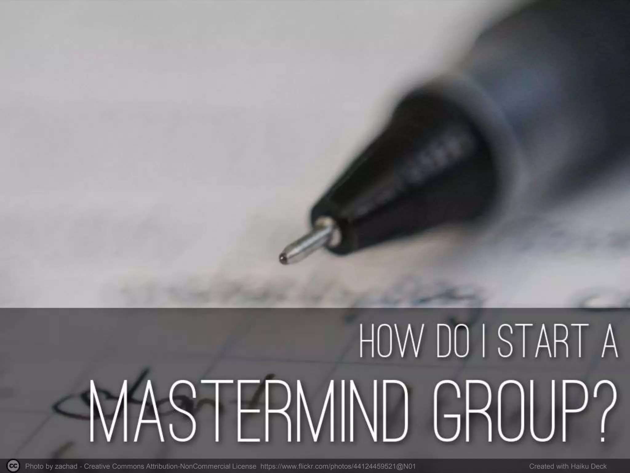 Photo by zachad - Creative Commons Attribution-NonCommercial License https://www.flickr.com/photos/44124459521@N01 Created with Haiku Deck
 