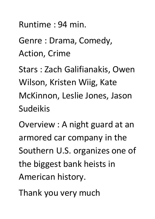 Masterminds 2016 Best Action And Comedy Movies