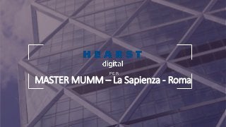 P E R
MASTER MUMM – La Sapienza - Roma
 