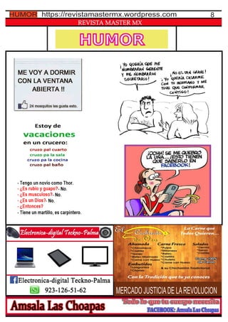 HUMOR
REVISTA MASTER MX
8https://revistamastermx.wordpress.com
MERCADO JUSTICIADE LAREVOLUCION
HUMOR
 