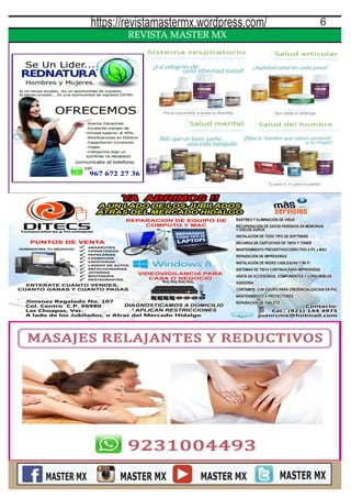 REVISTA MASTER MX
6https://revistamastermx.wordpress.com/
 