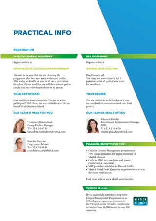 Brochure Master of business administration | PDF