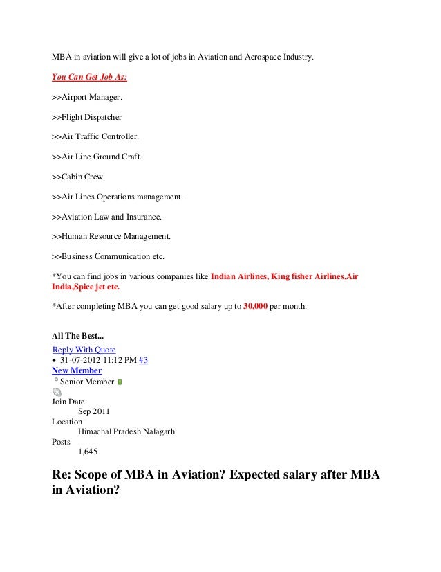 master of business administration in aviation management jobs you can get with a masters in business administration