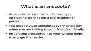 Anecdote