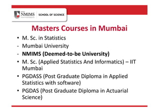 Master of Science in Statistics | PDF