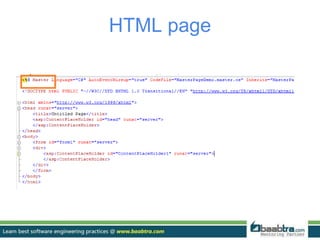 HTML page
 
