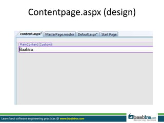 Master page in asp.net