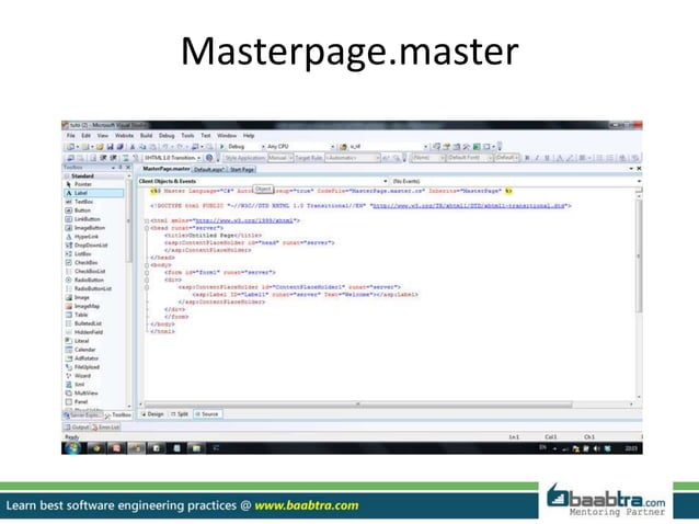 Master page in asp.net