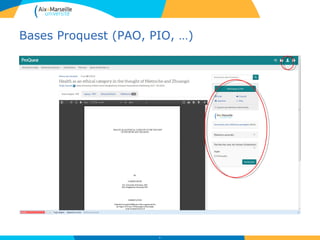 Bases Proquest (PAO, PIO, …)
46
 