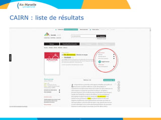 CAIRN : liste de résultats
50
 