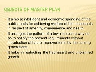 Master plan (Town Planning) | PPTX