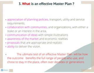 The concept of Master plan | PDF