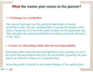 The concept of Master plan | PDF