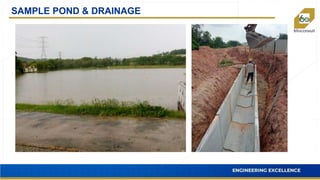 SAMPLE POND & DRAINAGE
 