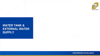 WATER TANK &
EXTERNAL WATER
SUPPLY
 