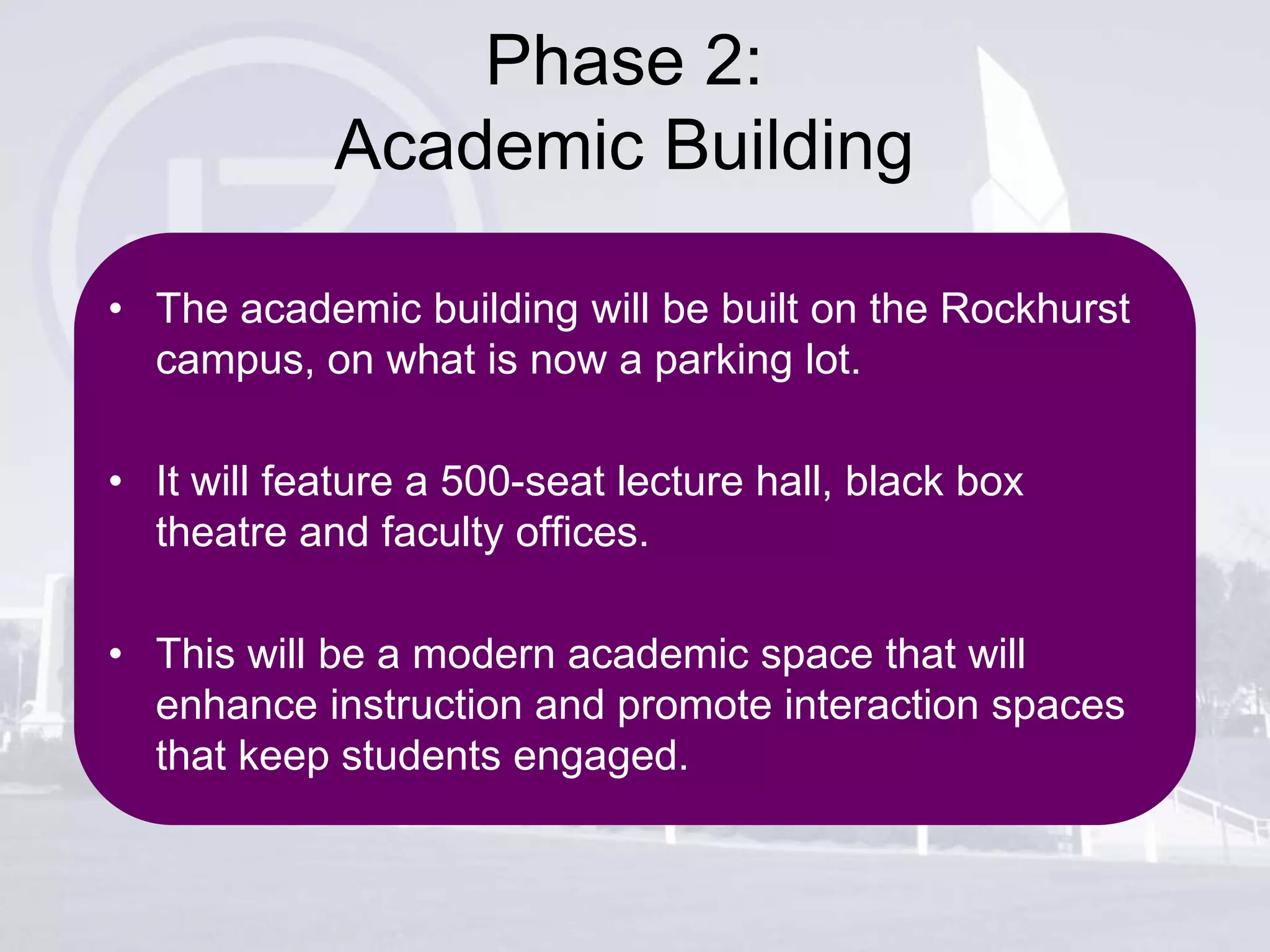 Rockhurst University Campus Master Plan, Dec. 2010 | PPTX
