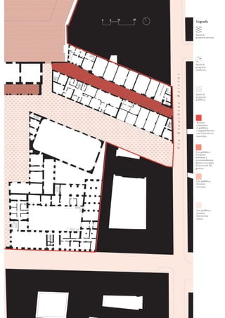 Legenda
Suolo di
proprietà privata.
Suolo di
proprietà
condivisa.
Suolo di
proprietà
pubblica.
Accesso
consentito
al pubblico
compatibilmente
con l’attività ivi
esercitata.
Uso pubblico.
Chiusura
notturna e
eccezionalmente
diurna a seconda
di necessità del
gestore.
Uso pubblico,
chiusura
notturna.
Uso pubblico,
nessuna
limitazione
oraria.
ViaGioachinoRossini
 