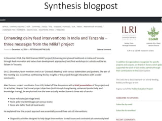 Synthesis blogpost
 