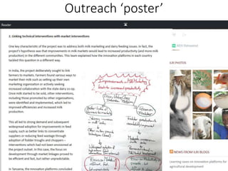 Outreach ‘poster’
 