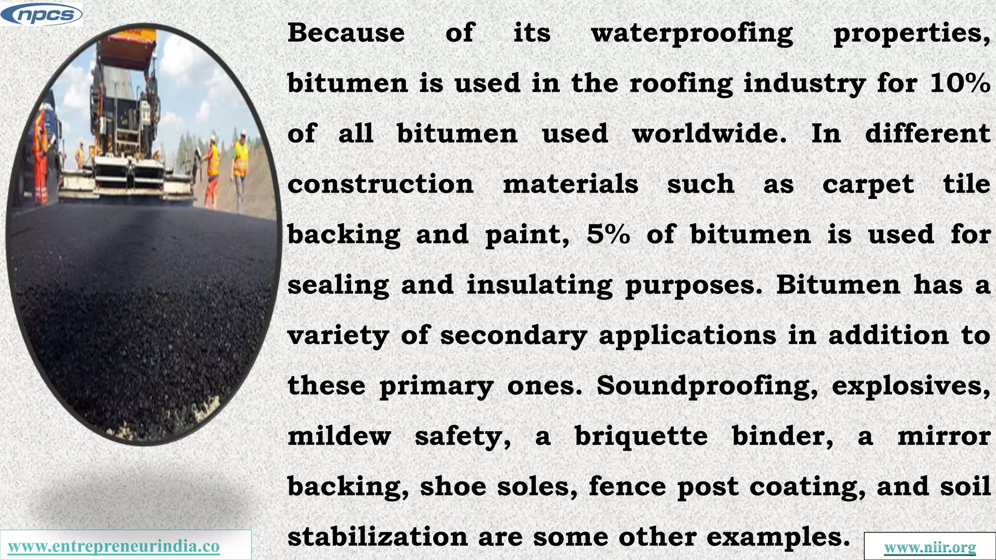 Startup Business Opportunities in Production of Bitumen (Polymer ...