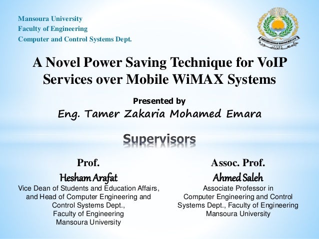 Master thesis voip